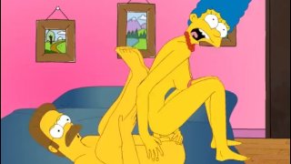 The Simpsons - Marge x Flanders - Cartoon Hentai Game P63 - Pornhub.com