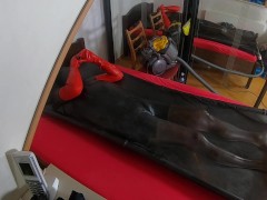 Vacbed experience alone - vacbed with gloves