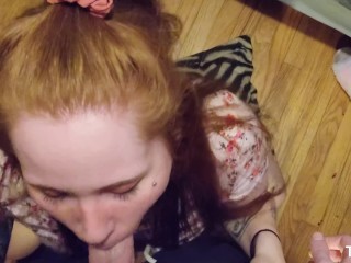 E Girl lets Daddy cum all_over her face - Tira Part