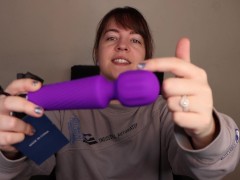 Review - Minote Personal Wand Vibrator Cordless Handheld Powerful Therapeutic Massager with 8 Speeds
