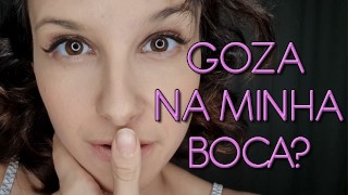 POV Closeup ASMR JOI Punheta Guiada Goze Na Minha Boca