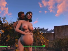 Pregnant woman has sex with the whole population | Porno Game 3d