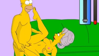 Butt Homer's Happy Chance Sex POV CARTOON P70 From The Simpsons