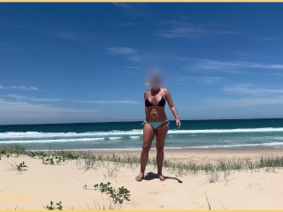 Wife Shows Tits On Public Beach_Best Tits On Beach