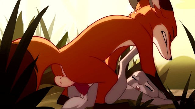 Fox Animal Cartoon Porn - Patreon/Blitzdrachin : Straight Yiff Animation , Cum Inside, Size  Difference , Fox and Rabbit - Pornhub.com