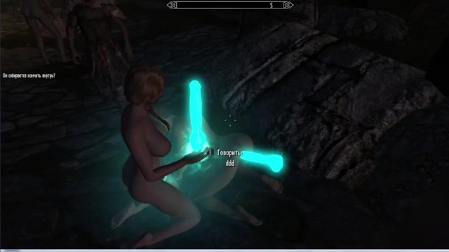 Skyrim sex mods. Girls use sex toys for BDSM games  video game