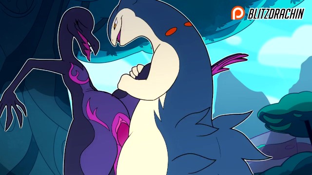 Patreon/Blitzdrachin : Straight furry yiff animation , scalie , monster , cumshot , against the wall 18