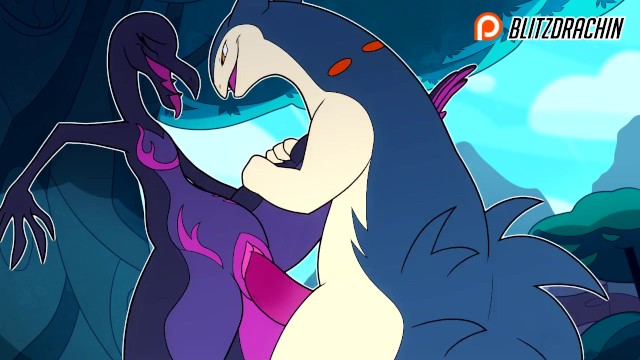 Patreon/Blitzdrachin : Straight furry yiff animation , scalie , monster , cumshot , against the wall 18