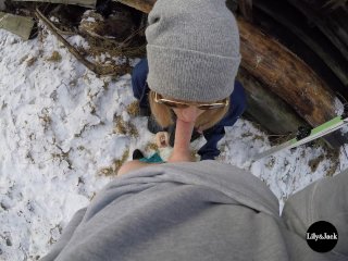 Moniteur De Ski Baise Son Élève Sexy Après Une Fellation - Couple Amateur Pov Lily&Jack