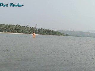Just Being a Slut on Beach for all Visitors_in Public