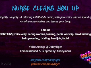 [ASMR] Nurse Cleans You Up Erotic Audio Play_by Oolay-Tiger
