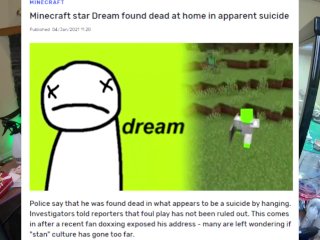 Youtuber Dream Confirmed Not Dead!