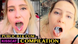 Public Agent Pickup Student To Outdoor Sucking Kiss Cat Risky Blowjob With Cum In Mouth & Swallow