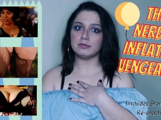 The Nerd's Inflation Vengeance - Bitchy Girl Gets Inflated By Distraught Nerdy Girl With Superpowers