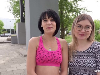GERMAN SCOUT - TWO CANDID GIRLS FROM BERLIN I_FIRST FFM THREESOMEAT REAL PICKUP SEX