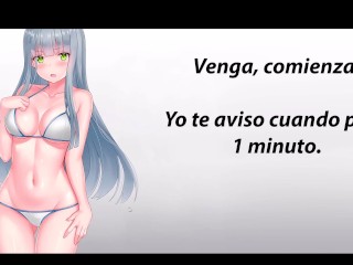 JOI Gameplay. Yo juego_y tu te masturbas. Spanish game.