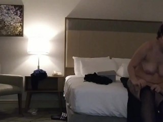 PAWG wife getting_naked in the_hotel