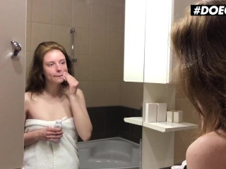 DoeGirls - Kate Utopia Hot Belarusian Redhead Sucks And FucksDuring Quarantine