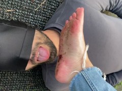Empress Jade Uses Her Human Doormat on Vacation to Lick Clean Her Dirty Feet (Preview)