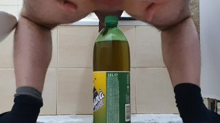 A Guy Fucks His A With A 1 Liter Bottle