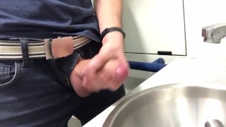 In A Train Jerking Off