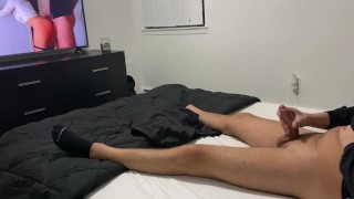 Big Cumshot I Caught My Straight Brother Jerking And Watching Porn