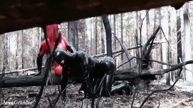 Latex Rubber Humiliation Outdoor