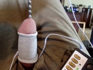 Electro Sex Sounding With Cumshot