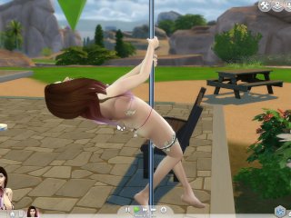 Ashlyn The Sexy Little Sim Dances For Her Daddy:p