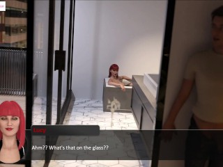 The Spellbook - Exibitionist redhead MILF masturbating in the bathroom(42)