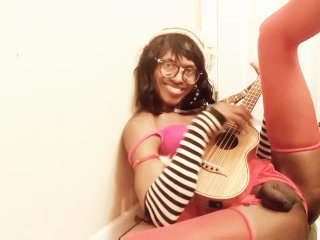 Long Leg Tranny In Lingerie