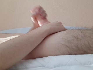 Juicy CUM of 6inch Cock.Loud MOANING.
