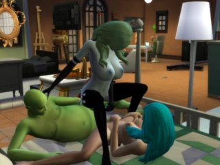 Sex With An Alien. The Girl Arrived From Another Planet For Sex Whims Sims