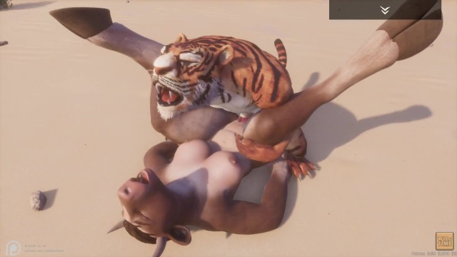 Tiger girl furry nude