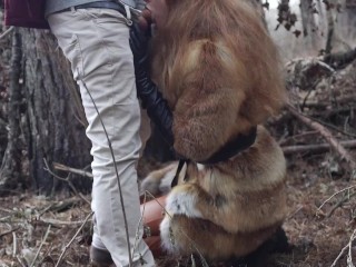 Outdoor sex with redhead teen in winter forest. Risky public fuck - Otta Koi
