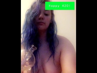 420 smoking naked...