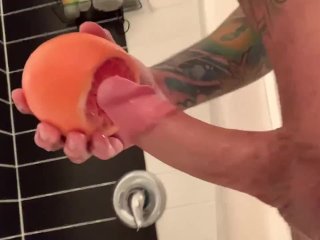 Jerk Off Big Dick Solo Fuck Grapefruit Xxx Juicy Food Porn & Cumshot
