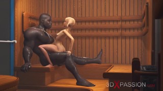 Cute Shy College Girl Fantasizes About Being Fucked In The Sauna By A Big Black Cock