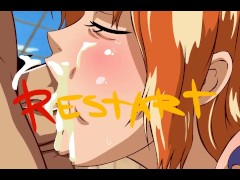 One Piece - Nami Double Fuck - Hentai Uncensored Cartoon