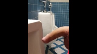 Johnholmesjunior Was Caught Jerking A Huge Cock In A Crowded Vancouver Park Restroom Which Was Extremely Dangerous