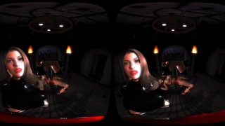 Latex 180 Full VR Citor3 SFM Huge Tits Latex Mistress Couple Bondage Cuckold Handjob Tits Latex Mistress Couple Bondage