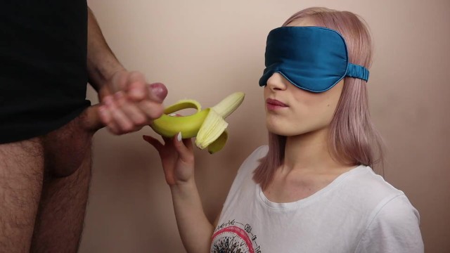 Petite step sister got blindfolded in fruits game 19