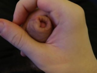 Masturbating My Uncut Cock!