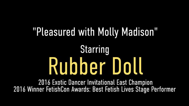Glossy Gal RubberDoll Dildo Fucks Her Hot Look A Like Molly! - RubberDoll