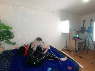Backstage of Pretty Lesbian Fetish Girls Doing Sex Video. PositiveFemdom, Sex Play, Latex_Leather