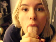 Amazing blowjob after shower and quick fuck - MiraDavid