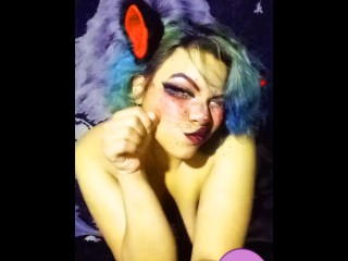 Pretty Kitty teases_the camera with finger sucking and ahegao!