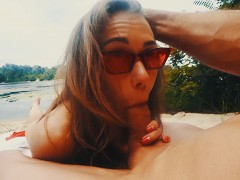 PUBLIC ANAL FUCK ON THE BEACH WITH CUMSHOT ON FITNESS BODY. MIA BANDINI