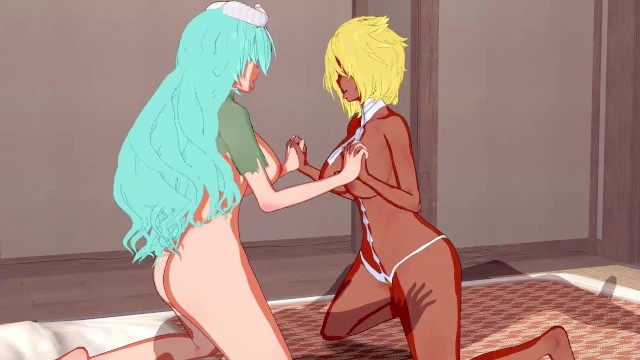 Bleach - Nelliel X Harribel Threesome 3D Hentai