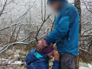 Public Blowjob And Cum_Swallow Near The Mountain_River